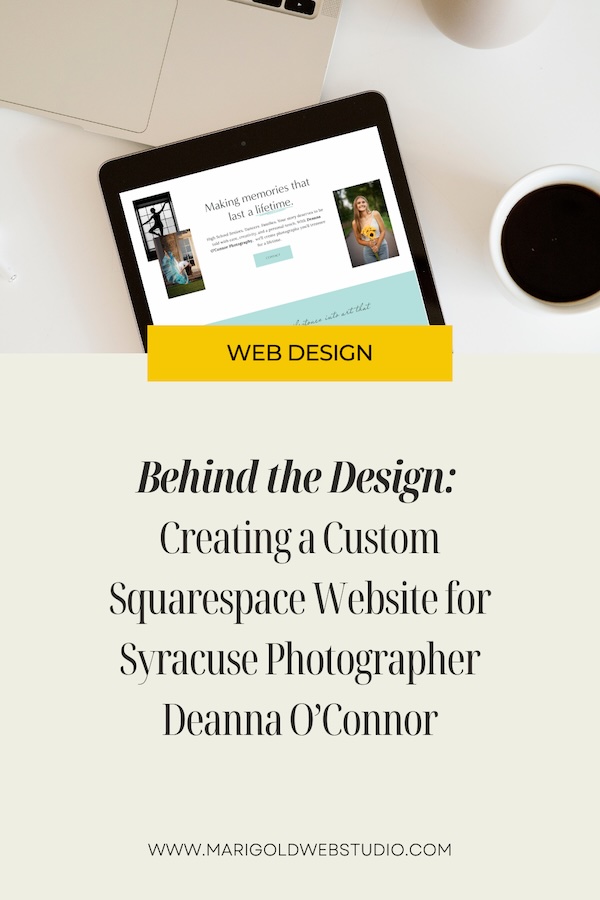 Custom Squarespace Website for Photographer Deanna O’Connor Photography