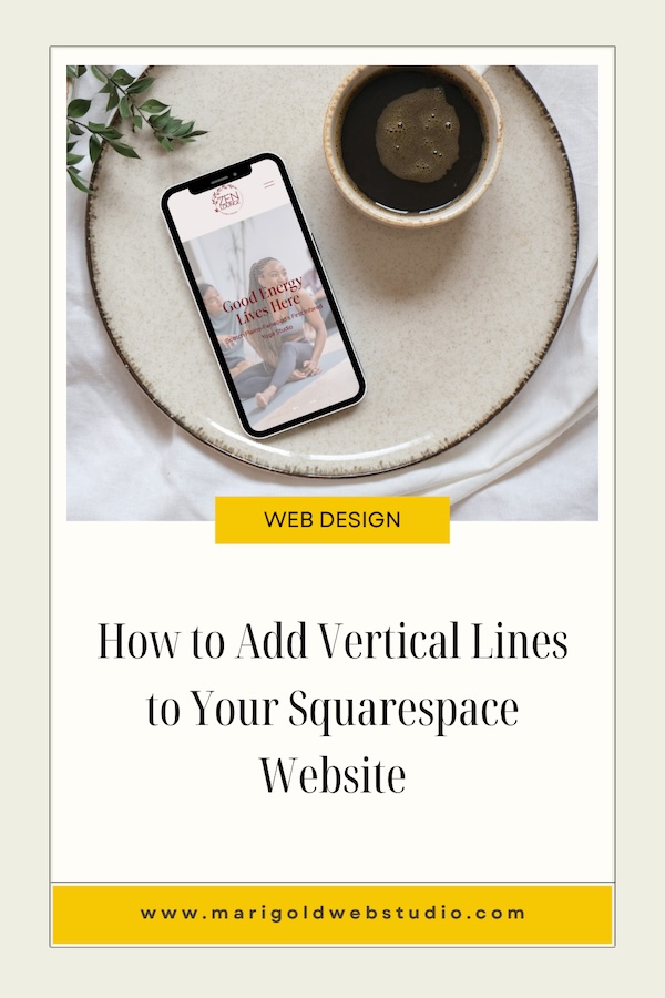 How to Add Vertical Lines to Your Squarespace Website with Simple Code